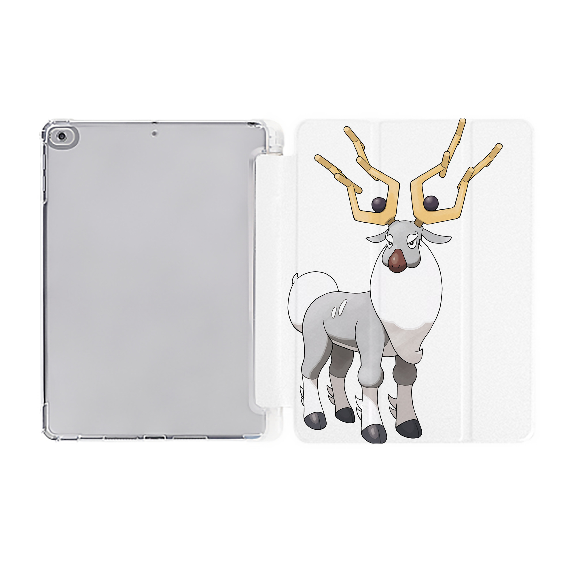 （画像用） ポケットモンスター Pokémon IPad ケース ペン収納付き 三つ折りスタンド PUレザー×シリコン 対応機種9.5/10.5/10.9インチ